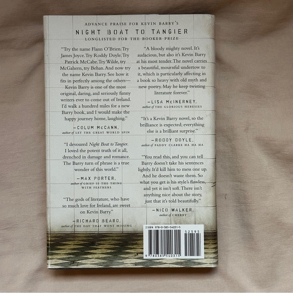 🟢 Night Boat to Tangier: A Novel by Kevin Barry | Fiction |  Hardcover Book - Picture 2 of 7